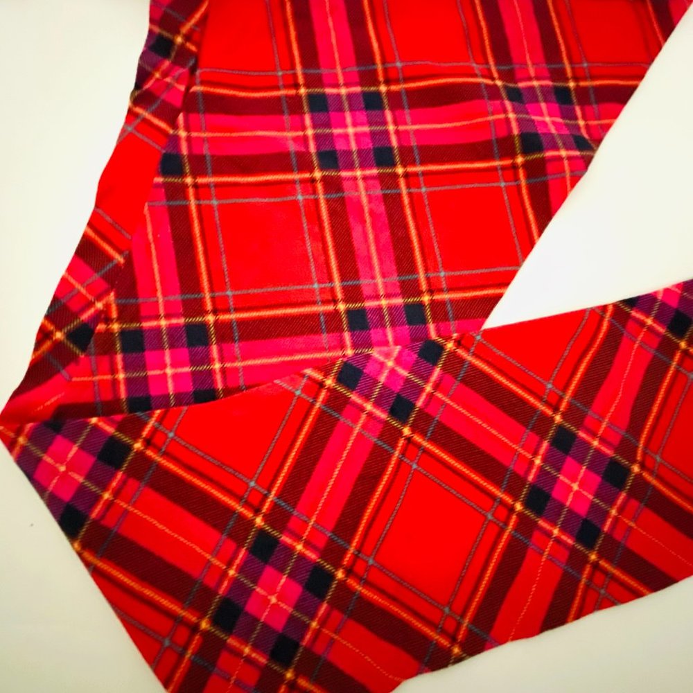 Wonder Nation Girls Leggings Red and Black Checkered Size 18(XXL) - Picture 3 of 3